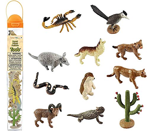 11 Figuras en Miniatura del Desierto | Figuras de Ecosistema | No Tóxico y Libres de BPA | Adecuados para Niños de 3 años en adelante | Safari Ltd