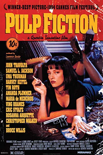 1art1 36889 Pulp Fiction - Póster de Pulp Fiction de Quentin Tarantino (91 x 61 cm)