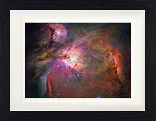 1art1 Cosmos Y Universo Póster Nebulosa De Orion Cuadro Enmarcado Con Fine Passepartout | Cuadros De Pared | En Un Marco De Imagen 40x30 cm