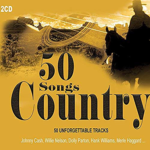 2 CD 50 Country Songs. Grandes leyendas de la música country como Johnny Cash, Kenny Rogers, Willie Nelson, Patsy Cline, Dolly Parton ...