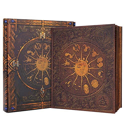 24,3 x 28 x 2,54 cm. Doce constelaciones con la academia de brujería y hechizos, 132 páginas, libro de viajes (constelaciones)