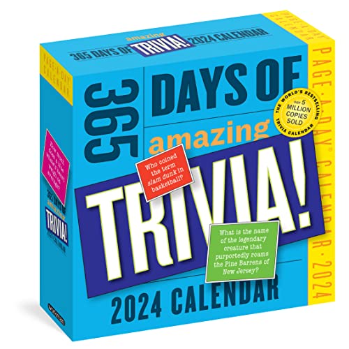 365 Days of Amazing Trivia! Page-A-Day Calendar 2024: The World's Bestselling Trivia Calendar