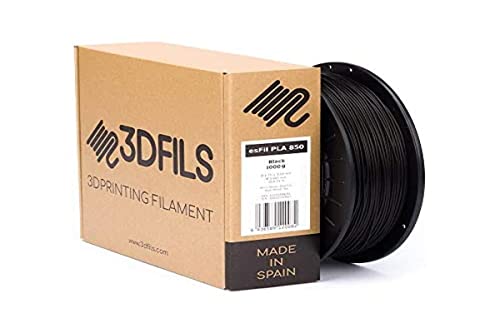 3DFILS - Filamento PLA para impresión 3D esFil PLA INGEO 3D850: 1.75 mm, 1 Kg, Negro