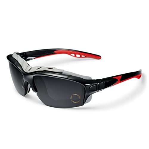 A-VISION Gafas de sol unisex con lentes polarizadas, perfectas para ciclismo, escalada, esquí y deportes al aire libre, protección contra la luz solar intensa (UV400), lentes TAC y marco robusto,