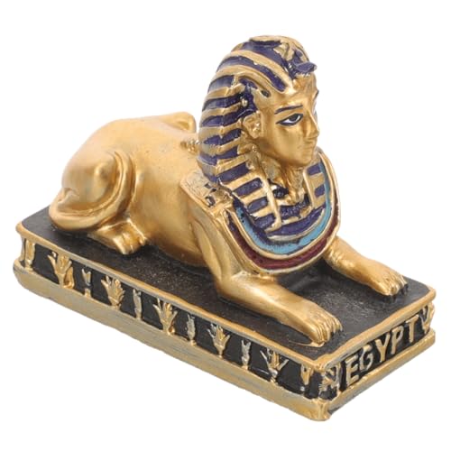 Abaodam 4 Piezas Esfinge Dioses Egipcios De Egipto Figuras De Acción Figura Mitológica Figura De Faraón Diosas Egipcias Estatua De ISIS Manualidades para Niños Estatua Ornamento Resina