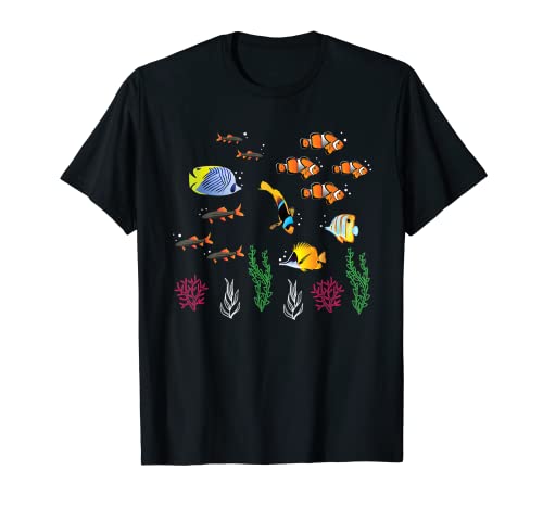 Acuario acuarista con peces ornamentales Camiseta