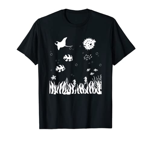 Acuario con peces ornamentales, disfraz de acuario Camiseta