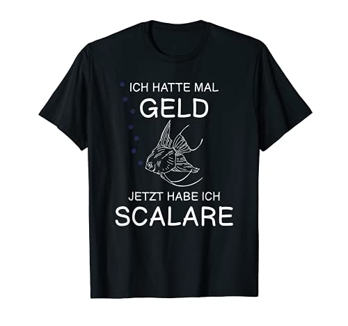 Acuario de burbujas de aire con texto en alemán "Ich habe Scalare" Camiseta