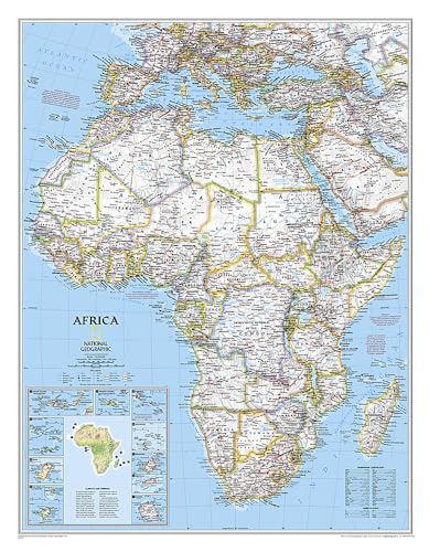Africa Classic, Tubed: Wall Maps Continents (National Geographic Reference Map)