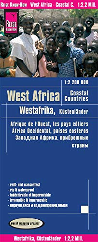 África Occidental - Sahel 1: 2.200.000 impermeable: reiß- und wasserfest (world mapping project) (Africa West, Coastal countries (1:2.200.000): from Senegal to Nigeria)