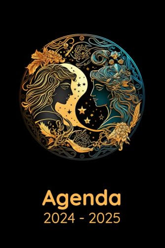 Agenda 2024-2025: Signo del zodiaco Géminis, Regalo para Amantes de la Astrología, Horóscopo, Calendario 24-25 Vista Semanal y Mensual