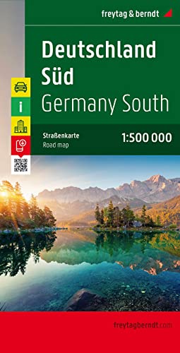 Alemania sur, mapa de carreteras. Escala 1:500.000. Freytag & Berndt.: Wegenkaart 1:500 000: 0207 (Auto karte)