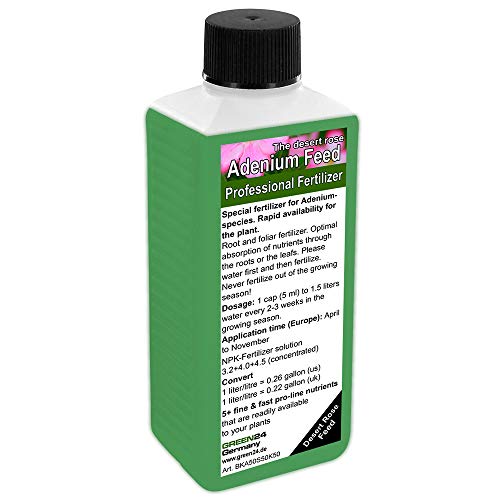 Alimentación Adenium (rosa del desierto) – Fertilizante líquido alta tecnología NPK, raíz, suelo, Foliar, fertilizantes – planta profesional comida