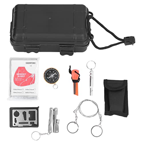 Alomejor Kit de Herramientas de Supervivencia Kits de Suministros de Equipo Y Equipo de Supervivencia para Emergencias Senderismo Caza Camping Aventuras