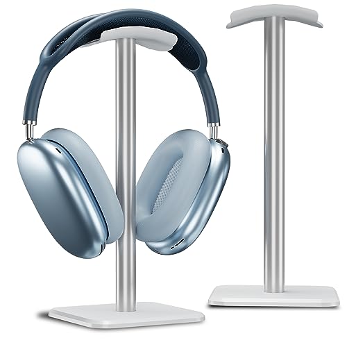 Alyvisun Soporte Auriculares [Base Pesada y Altura más Alta] Soporte de Cascos Ganchos para Todos los Auriculares de Juego/Escritorio