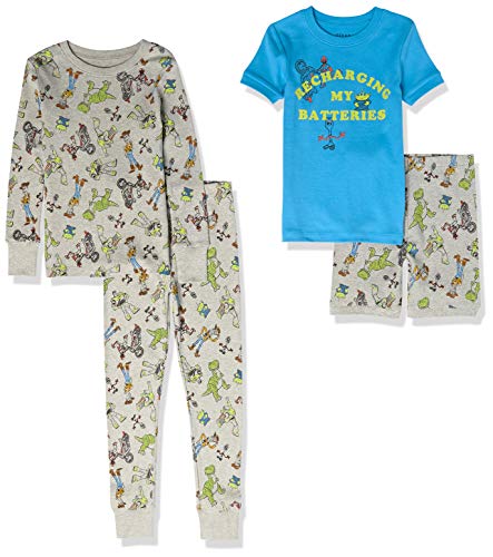 Amazon Essentials Disney | Marvel | Star Wars Conjunto de Pijama (Previamente Spotted Zebra) Niño, Pack de 2, Azul/Gris Toy Story Amigos, 2 años