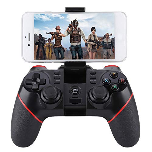 Annadue Gamepad inalámbrico T6 Bluetooth 4.0, Gamepad para teléfono móvil, Joystick del Controlador de Juegos para teléfonos Inteligentes/tabletas/TV Inteligente, decodificador/PC PS3