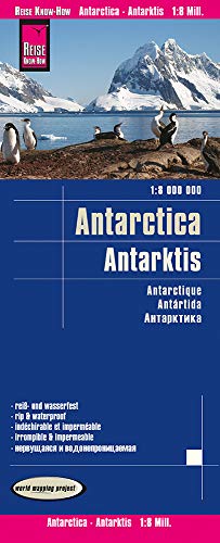 Antártida 1: 8.000.impermeable: Landkaart Schaal 1 : 8.000.000 (Reise Know How kaarten)