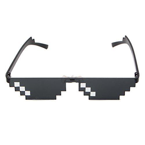 Aock Cool 3 Bit MLG Pixelated Sunglasses Deal With It Glasses Gafas de sol de píxeles
