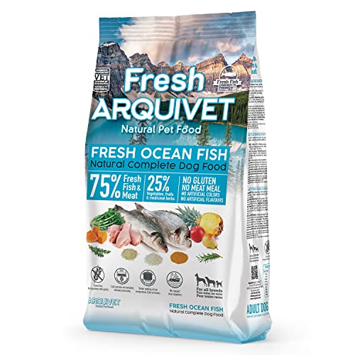Arquivet Fresh Ocean Fish - 2,5 Kg - Alimento Completo para Perros - Pescado y Carne Frescos