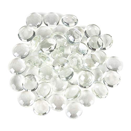 ARSUK Transparente Piedras de Cristal, Piedras de Cristal Decorativas (0.955 kg, Aprox. 170-180 Unidades)