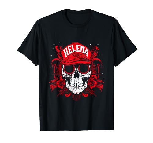 Artículos Calavera Personalizada Con El Nombre Helena Camiseta