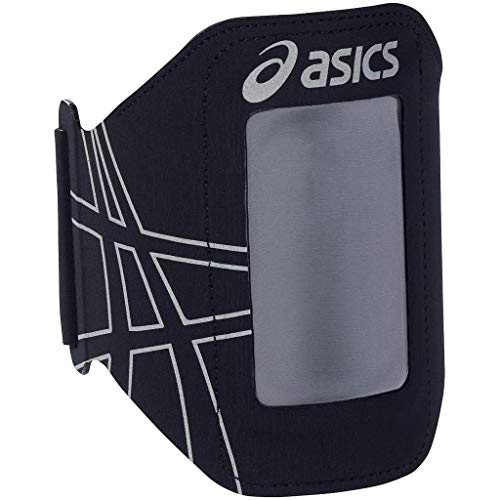 ASICS MP3 Pocket Brazalete, Unisex, Negro, Talla Única