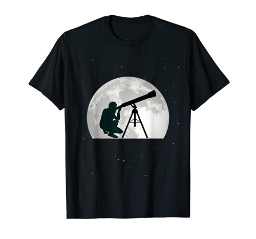 Astronomía Luna Telescopio astrofísica Camiseta
