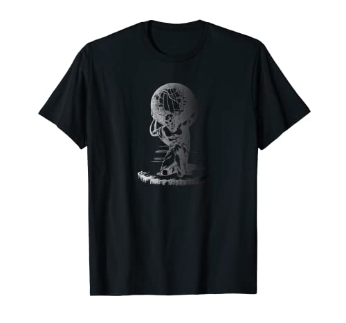 Atlas Holding Globe - Camiseta con diseño de mitología griega Camiseta