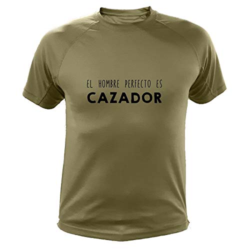 AtooDog Camiseta de Caza, El Hombre Cazador - Ideas Regalos (30178, Verde, XXL)