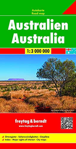 Australia, mapa de carreteras. Escala 1:3.000.000. Freytag & Berndt.: Wegenkaart 1:3 000 000: AK 187 (Auto karte)