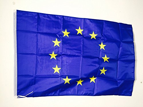 AZ FLAG Bandera de Europa 90x60cm para un Palo - Bandera Union Europea - UU.EE 60 x 90 cm Poliester Ligero