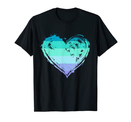 Bandera de Neptúnica con diseño de corazón Camiseta
