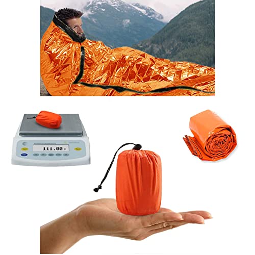 Bapao Saco de dormir portátil, térmico, ligero, impermeable, equipo de calentamiento de emergencia compacto, tienda de campaña de supervivencia.