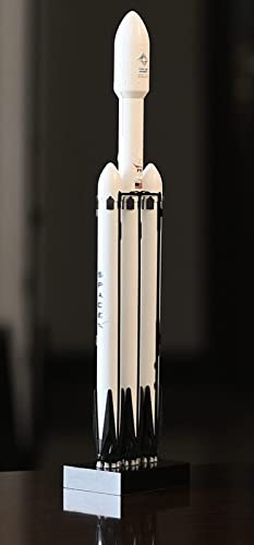 BDXZJ Cohete Heavy Falcon Modelo 1: 233, Modelo Aeroespacial FH de Resina Simulada Y Decoraciones de Escritorio para Adulto Hombre Regalo