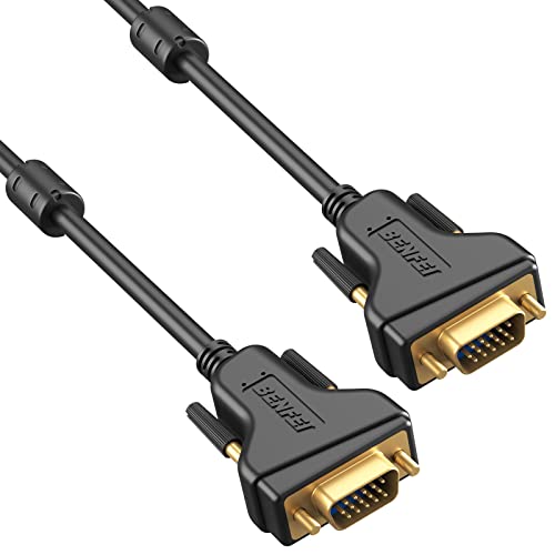 BENFEI Cable VGA a VGA, cable VGA a VGA de 1,8 m con ferritas, portátil