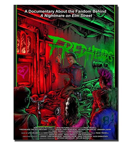 BLAIISRY Fredheads El Documental Pesadilla En Elm Street Art Posters Pintura Impresión Sala De Estar Decoración Del Hogar Jw867Xs 40X60Cm Sin Marco