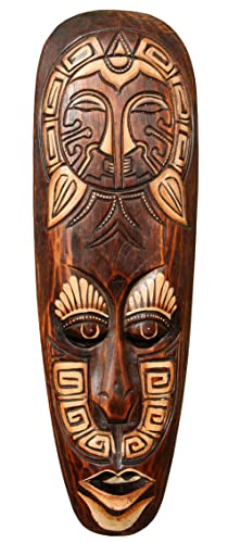 Bonito 50 cm pared Máscara Tribal Maorí Madera Animales África maske46