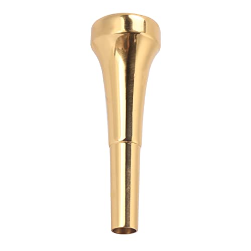 Boquillas de trompeta Material de latón Bocal Trompete 7C, estuche para boquilla de trompeta Soporte para boquillas doradas Accesorios para trompeta para principiantes y