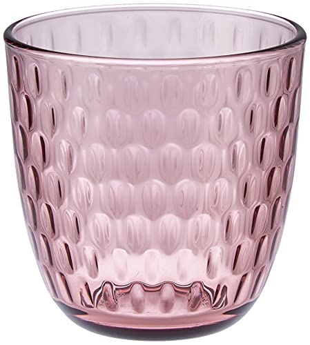 Bormioli Rocco Slot - Juego de vasos (6 unidades), color rosa, 29 cl