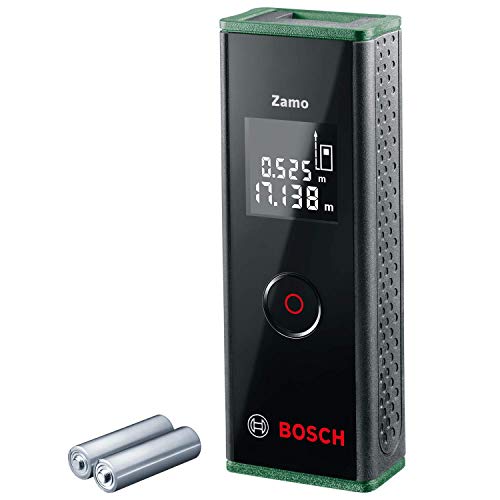 Bosch Home and Garden medidor láser Zamo (medición fácil y precisa hasta 20 m, 3.ª gen., con función de adaptador)