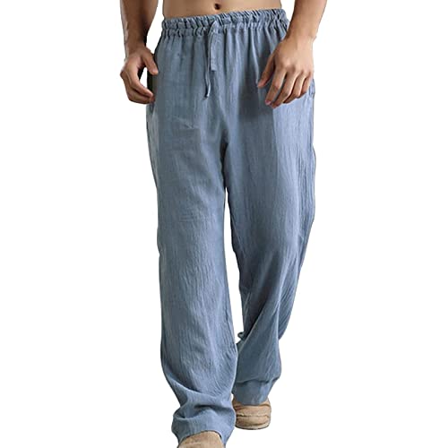 BOTCAM Activewear - Pantalones de ocio vintage para hombre, azul, XXXL