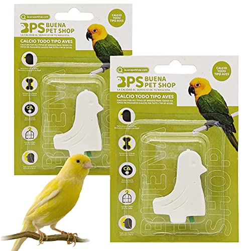 BPS 2 Pcs Bloque de Calcio para Pájaros Aves Natural Complemento Básico BPS-4129 * 2