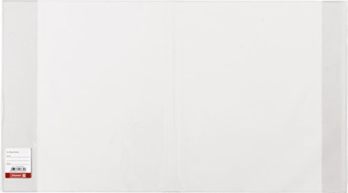 Brunnen 104020003 - Sobrecubierta para libros (altura de libro de 20 cm, 38,5 x 20 cm, con protección de cantos), transparente