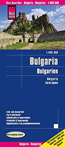 Bulgaria, mapa impermeable de carreteras. Escala 1:400.000 impermeable. Reise Know-How.: reiß- und wasserfest (world mapping project) (Bulgaria (1:400.000))