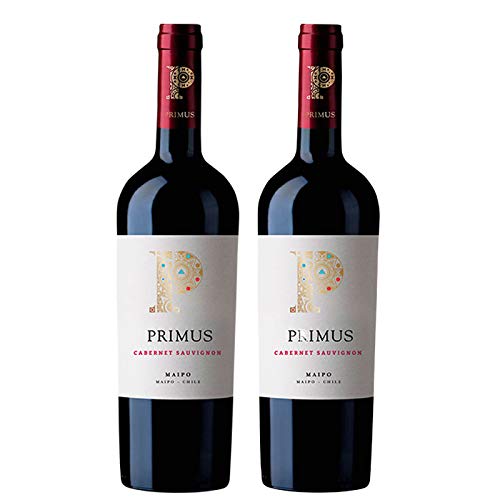 Cabernet Sauvignon Primus - Vino tinto de 75 cl - D.O. Valle del Maipo - Bodegas Gonzalez Byass (Pack de 2 botellas)