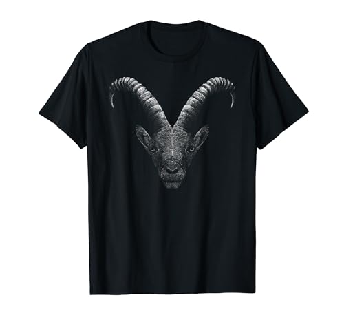 Cabra graciosa con cara de cabra para vegetarianos veganos Camiseta
