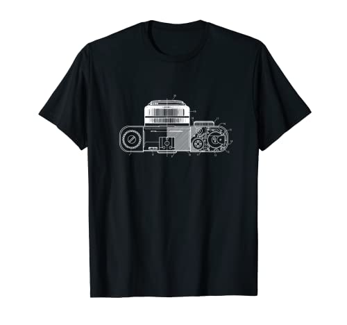 cámara cámara de fotos cámara de fotos analógica lente Camiseta