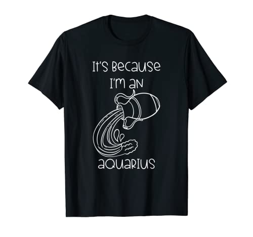Camiseta con estampado de astrología Aquarius - Because I'm an Aquarius Camiseta