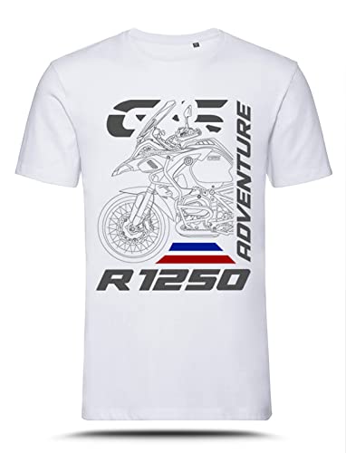 Camiseta con gráfica R 1250 GS ADV Rallye Silhouette Style TS-BM-015, Color blanco., L